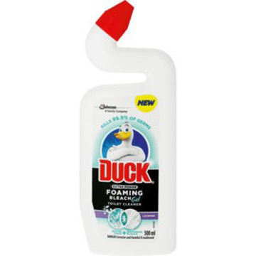 Duck Toilet Clean Ex Pwr Foam Bleach Lavender 1 x 500Ml