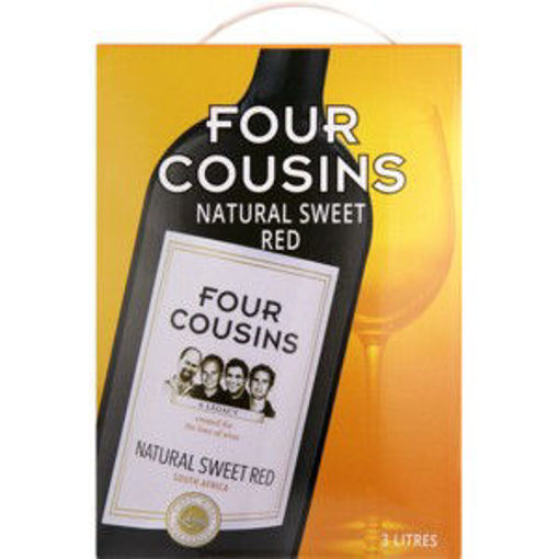 4 Cousins Wine Red Sweet 1 x 3Lt