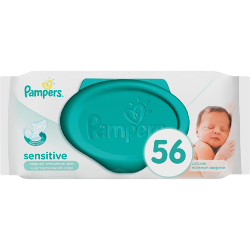 Picture of Pampers Baby Wipes Sens Ar Refill 56`S x 12