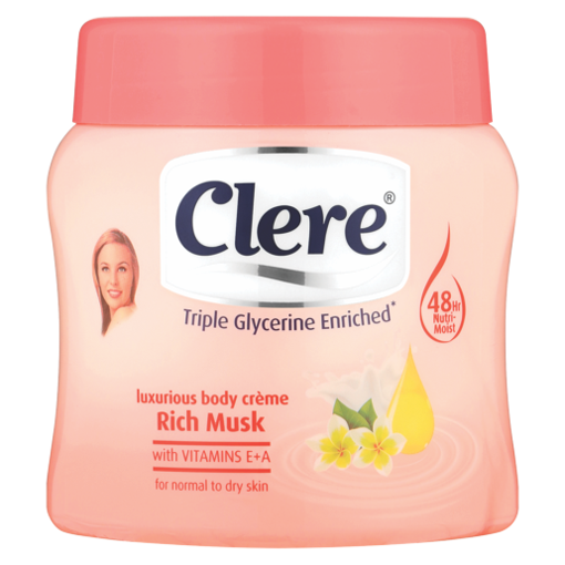 Picture of Clere Body Cream Rich Musk 500Ml