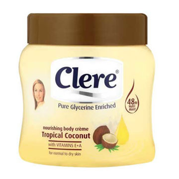 Clere Body Cream Trop Coconut 1 x 500Ml