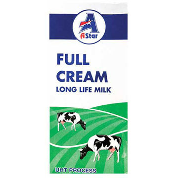 AStar Milk Long Life UHT Full Cream 1 x 1L