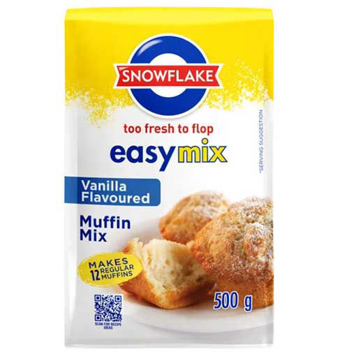 Snowflake Ready Mix Muffin  Vanilla 1 x 500G