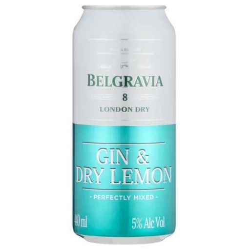 Belgravia RTD Gin& Dry Lemon 24 x 440Ml