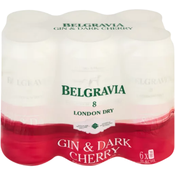 Picture of BELGRAVIA RTD Cans Gin & Dark Cherry 440Ml x 6