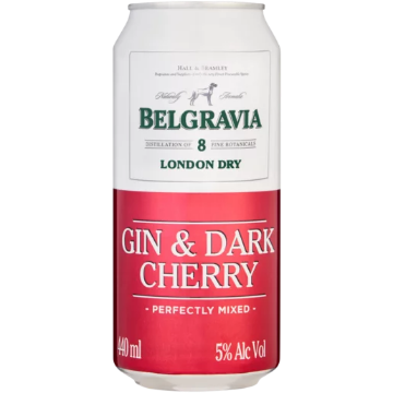 Picture of BELGRAVIA RTD Cans Gin & Dark Cherry 440Ml