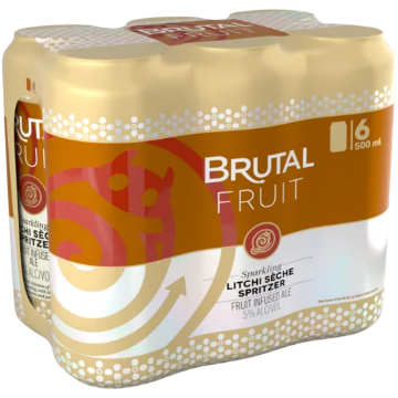 Picture of BRUTAL FRUIT Sparkling Can Litchi Seche 500Ml x 6